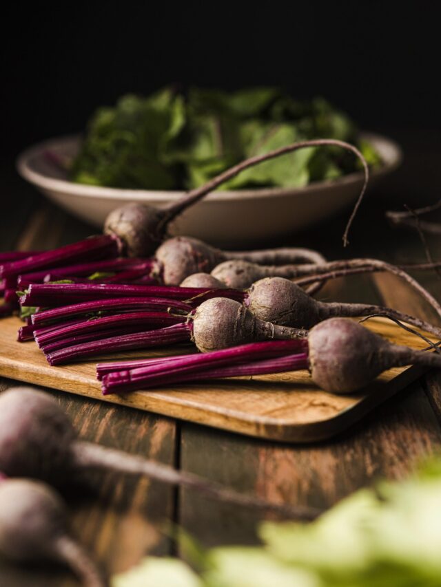 front-view-fresh-beet-cutting-board